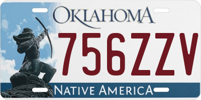 OK license plate 756ZZV