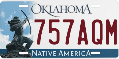 OK license plate 757AQM