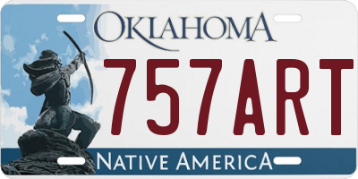 OK license plate 757ART