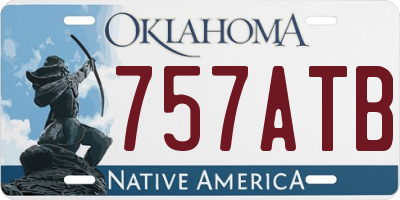 OK license plate 757ATB