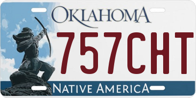 OK license plate 757CHT