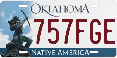 OK license plate 757FGE