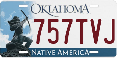 OK license plate 757TVJ