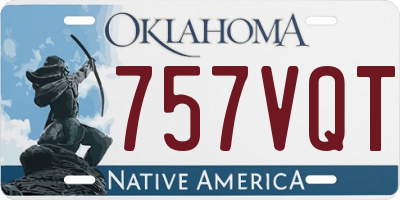 OK license plate 757VQT
