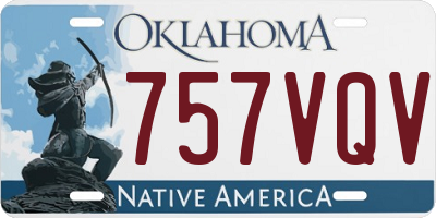 OK license plate 757VQV