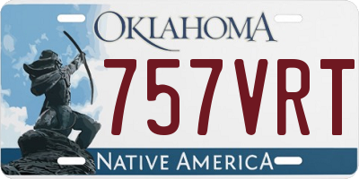OK license plate 757VRT