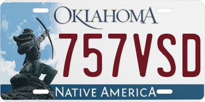 OK license plate 757VSD