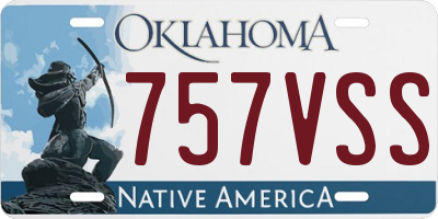 OK license plate 757VSS