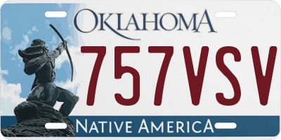 OK license plate 757VSV