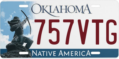 OK license plate 757VTG