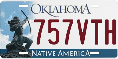 OK license plate 757VTH