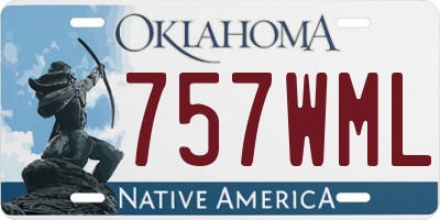OK license plate 757WML