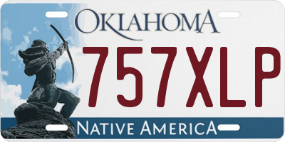 OK license plate 757XLP