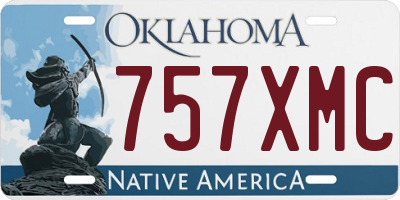 OK license plate 757XMC