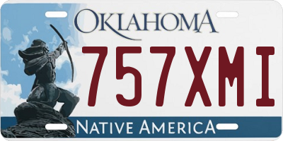 OK license plate 757XMI