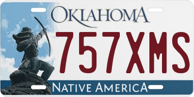 OK license plate 757XMS