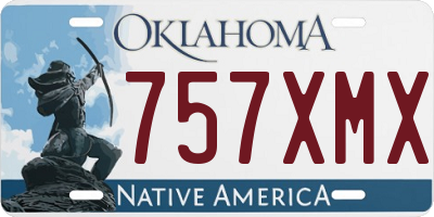 OK license plate 757XMX