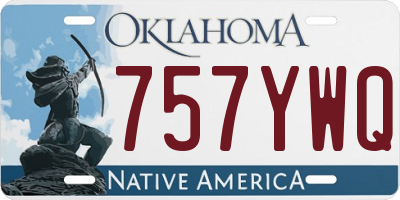 OK license plate 757YWQ