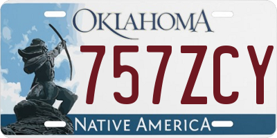 OK license plate 757ZCY