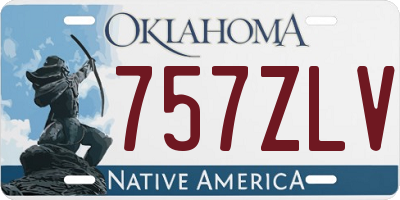 OK license plate 757ZLV