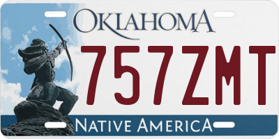 OK license plate 757ZMT