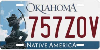 OK license plate 757ZOV
