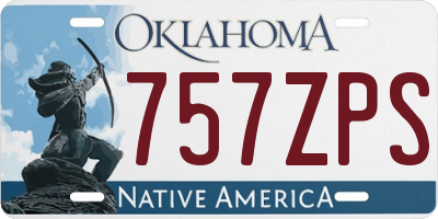 OK license plate 757ZPS