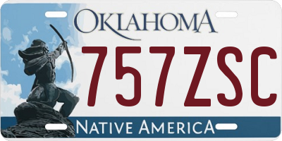 OK license plate 757ZSC