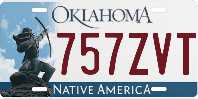 OK license plate 757ZVT