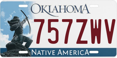 OK license plate 757ZWV