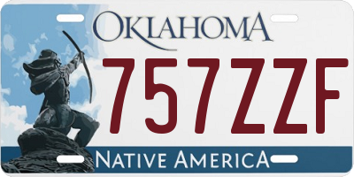 OK license plate 757ZZF