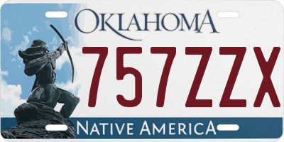 OK license plate 757ZZX