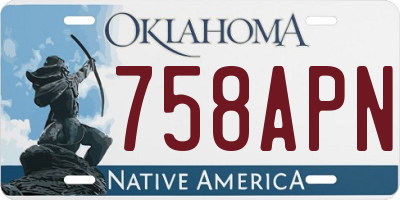 OK license plate 758APN