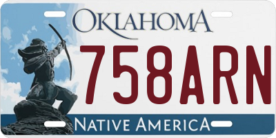 OK license plate 758ARN