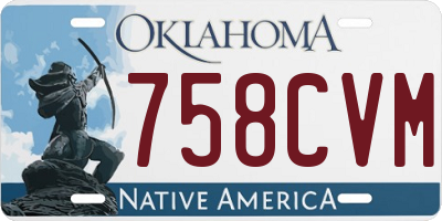OK license plate 758CVM