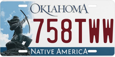 OK license plate 758TWW