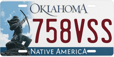 OK license plate 758VSS