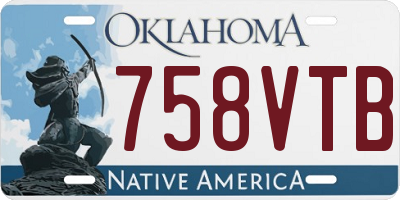 OK license plate 758VTB