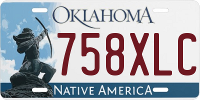 OK license plate 758XLC
