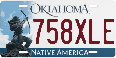 OK license plate 758XLE