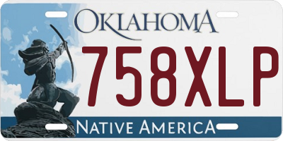 OK license plate 758XLP