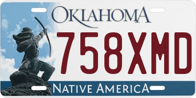 OK license plate 758XMD