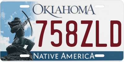OK license plate 758ZLD