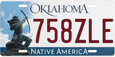 OK license plate 758ZLE