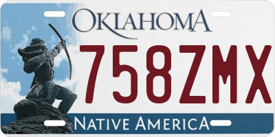 OK license plate 758ZMX