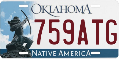 OK license plate 759ATG