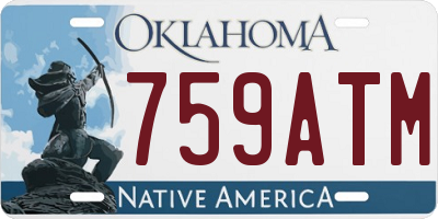 OK license plate 759ATM