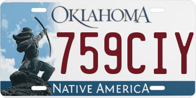 OK license plate 759CIY