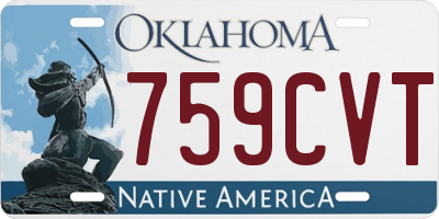 OK license plate 759CVT