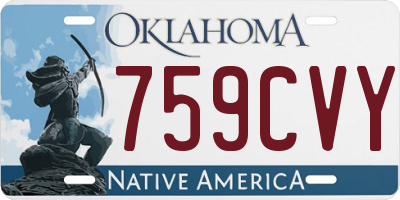 OK license plate 759CVY